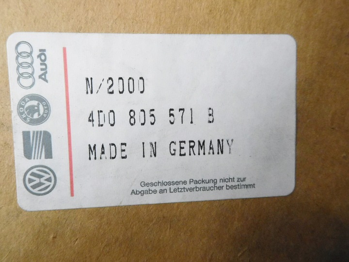 фото №7, Audi a8 d2 усилитель переднее 2.8 v6 4d0805571b