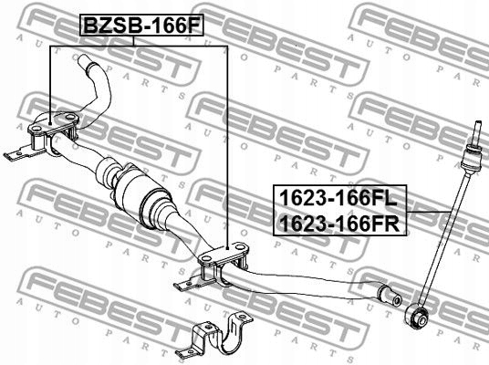 фото №3, Набір ремонтний стабілізатора bzsb-166f febest