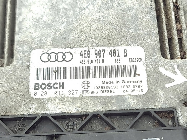 фото №11, Audi a8 s8 d3 4e блок керування двигуна 2004 4e0907401b