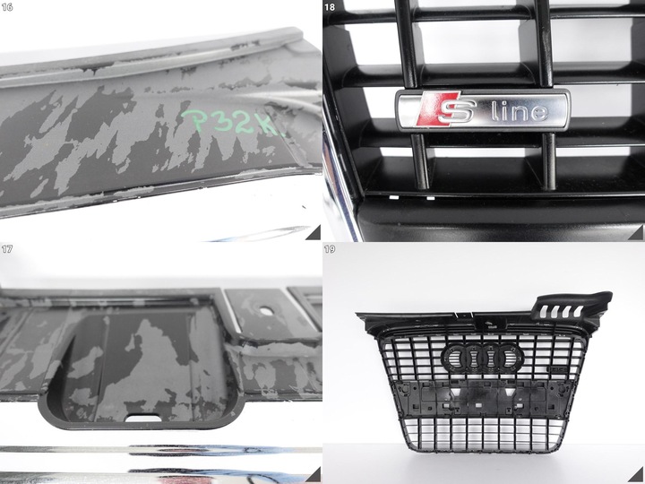 фото №11, Audi a4 b7 8e0 04-08 s-line бампер решітка радіатора решітка