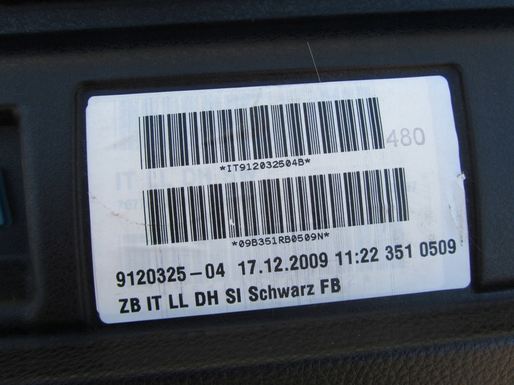 фото №13, Панель консоль подушки подушка безопасности bmw e90 e91 e92 e93 рестайлинг lci навигация