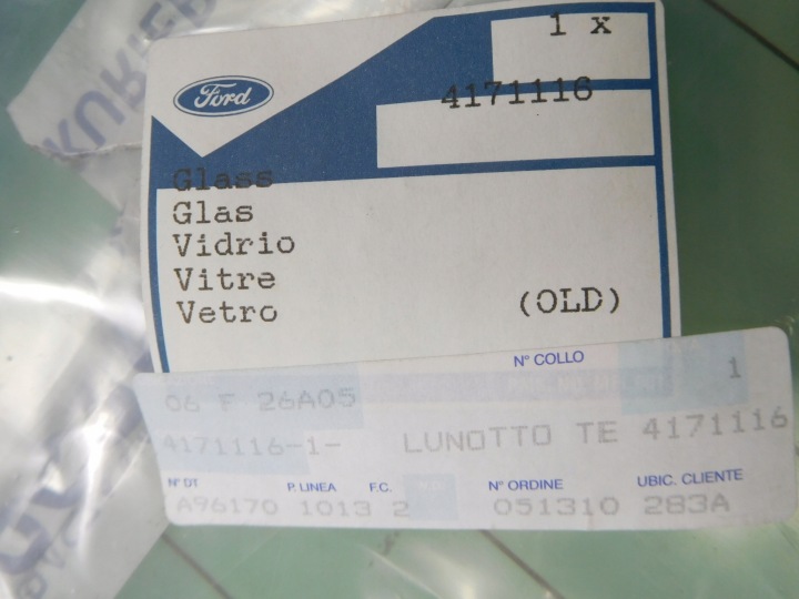 фото №6, Скло дверей праве зад ford transit 2000-2014 oem номер 4171116
