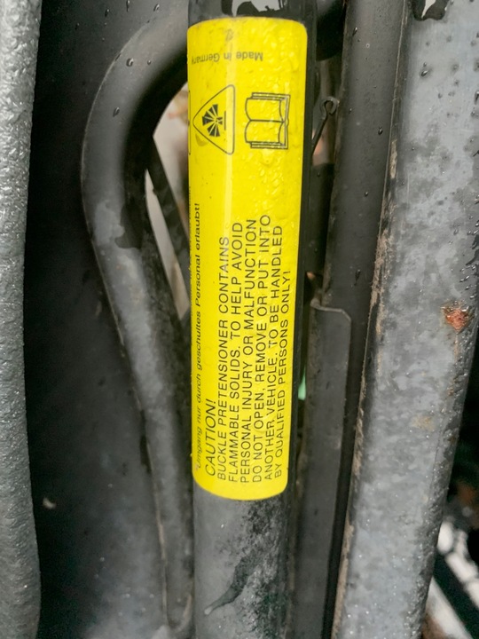 фото №3, Застібка натягувач ременя безпеки ліва astra g