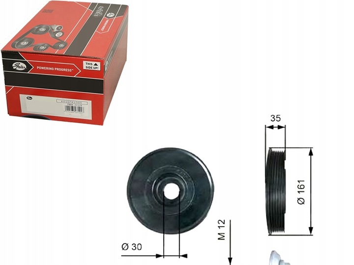 фото №1, Колесо ременное вала коленчатого volvo c30 s40 ii s80 ii