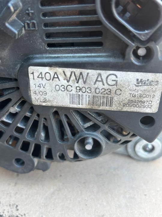 фото №5, Генератор audi a3 8p vw leon superb altea toledo 1.4 tsi 03c903023c