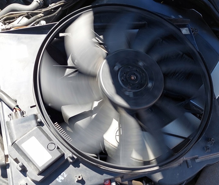 фото №14, Mercedes w220 3.7 4.3 5.0 вентилятор радиатор 650w