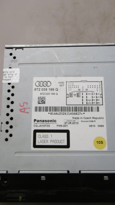фото №6, Автомагнитола (радио, проигрыватель) cd audi a5 8t a4 b8 8t2035186q