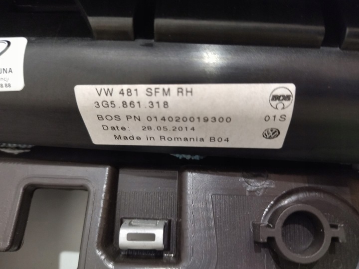фото №16, 3g9867212 оббивка двері боковина ролета vw passat b8 2015+
