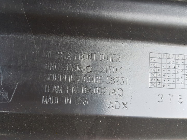 фото №6, Jeep wrangler jl бампер перед 6nc13trmac