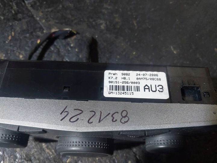 фото №6, Панель клімат-контролю повітропровід opel zafira b 13245115 90151-2560003