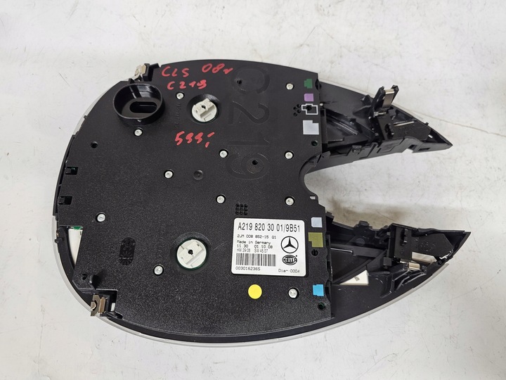 фото №10, Mercedes cls c219 w219 лампа освітлення кабіни інтер'єру a2198203001