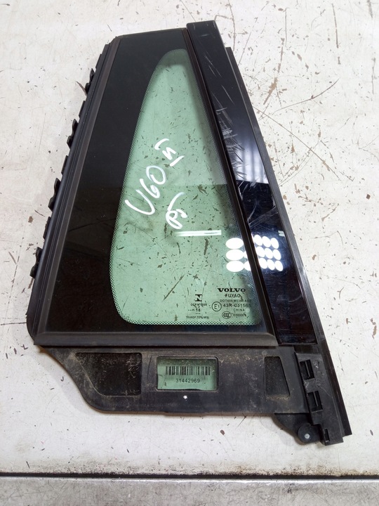 фото №1, Volvo v60 ii стекло треугольник дверь правые зад правая 31442969 2018-