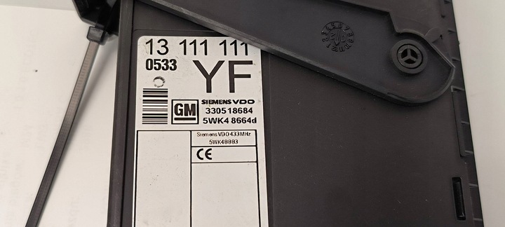 фото №4, Компьютер двигателя ecu 5wk48664d комфорта opel corsa c