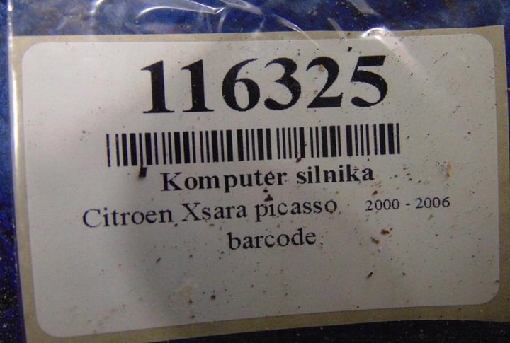 фото №5, Citroen xsara picasso рестайлинг 2.0hdi компьютер двигателя