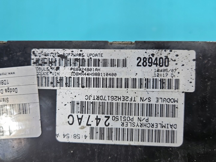 фото №8, Бортовий комп'ютер (ебу) двигуна p05150247ac dodge caravan v 07-10 3.3 b v6