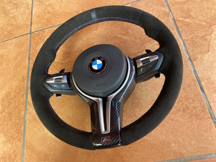 фото №4, Bmw f30 f31 f32 f36 f15 f25 f20 руль м-пакет алькантара карбон лепестки