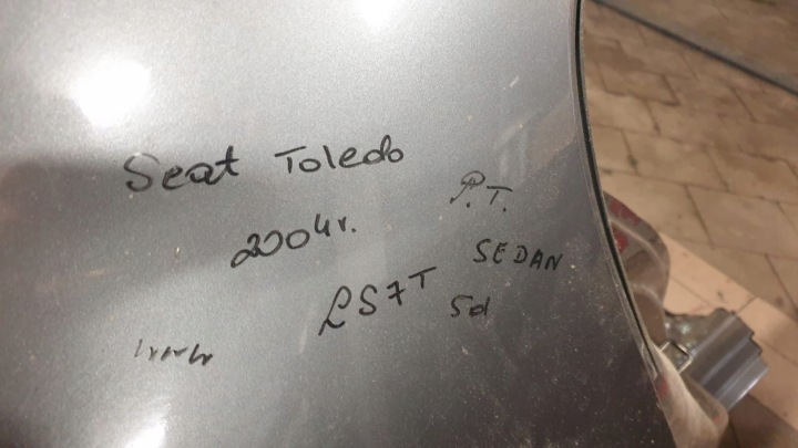 фото №7, Чверть праве зад seat toledo 04r. sedan ls7t