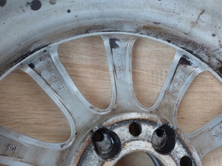 фото №14, Диск алюминиевый диск mercedes slk w172 7.5jx17 et42 5x112 a1724010302 pn3008