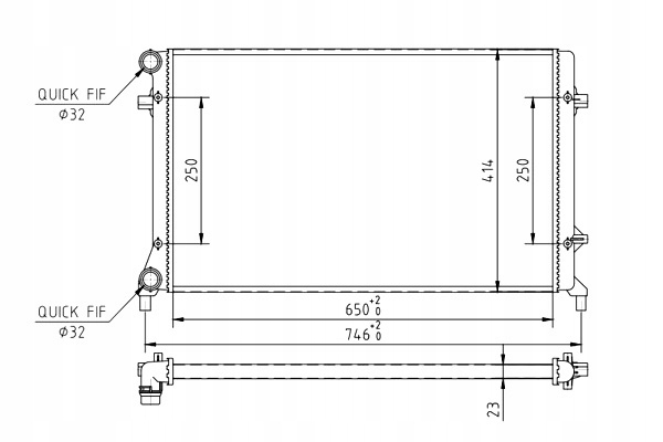 фото №2, Радиаторов audi a3 1.6 fsi 16v 03- hart