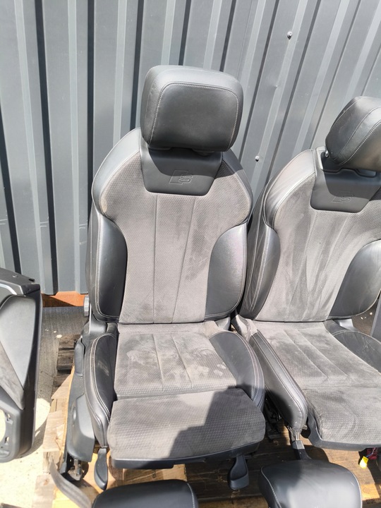 фото №10, Сиденье сиденья кожа комплект s line audi a4 b9 кожа алькантара ролеты подогрев