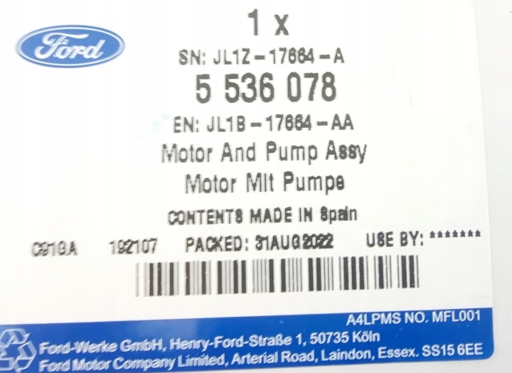 фото №11, Помпа омывателя ford edge mondeo smax galaxy