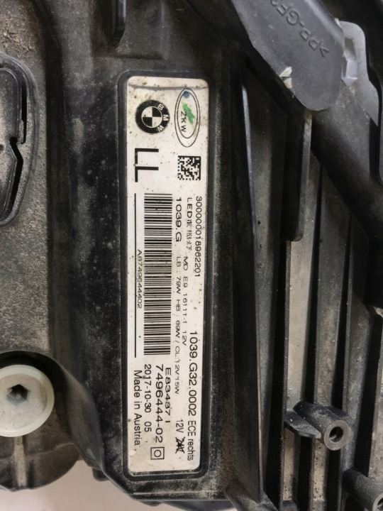 фото №13, Bmw 6 g32 адаптивний led фара права перед 7496444