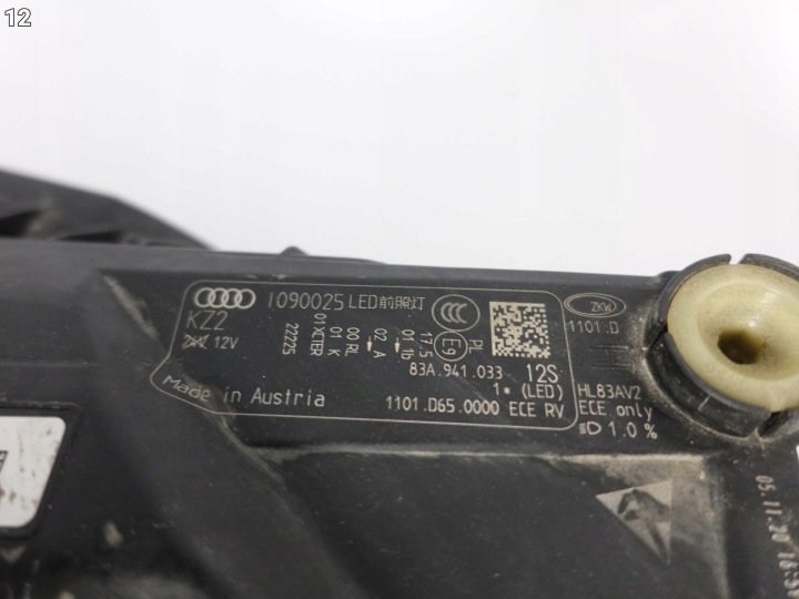 фото №13, Audi q3 ii 2 поколение f3 83a 18-25 фара полный led левая перед eu 033
