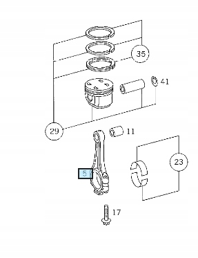 фото №7, Шатун mercedes m112 a1120301320