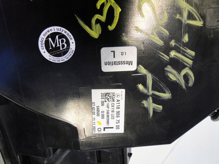 фото №12, Mercedes cla 118 w118 передній рестайлінг лампа зад задня led ліва європа