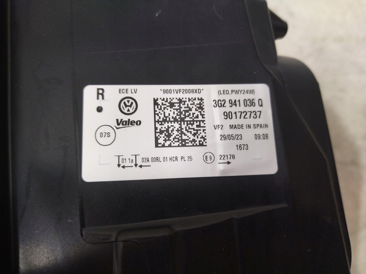 фото №15, 3g2941036q оригинальная лампа правые перед vw passat b8 2015+ u.k "англичанин"