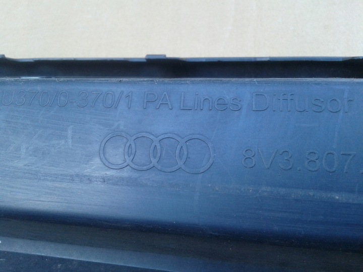 фото №11, Диффузор спойлер накладка бампера зад audi a3 8v 2013- 8v3807521ab