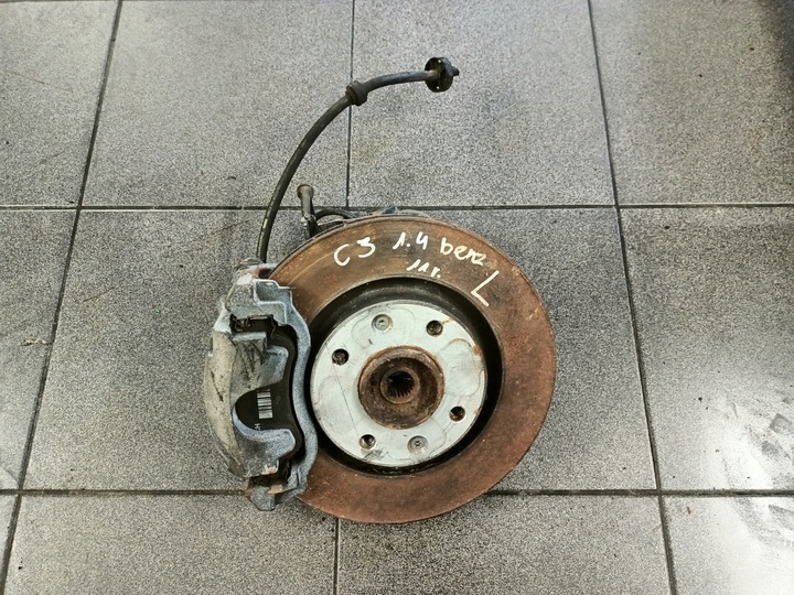 фото №1, Citroen c3 ii - поворотна опора ступиця + диск з klockami лівий перед