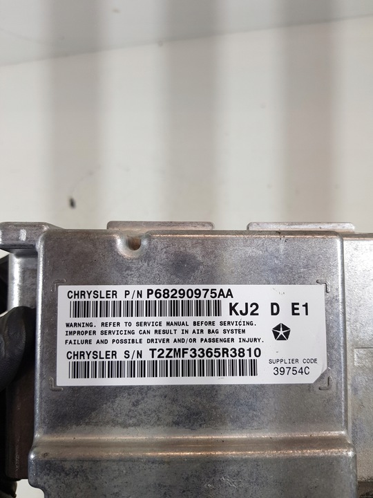 фото №8, Модуль подушка безопасности подушек p68290975aa jeep cherokee kj