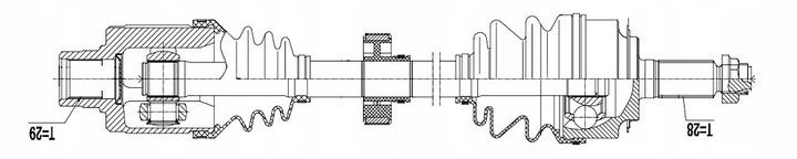 фото №2, Nty полуось приводная - honda accord 2.2i-cdti 04-08 /правая, mtm/