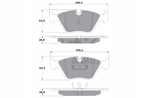 TOMEX BRAKES КОЛОДКИ ГАЛЬМІВНІ BMW 5 E34 88-97