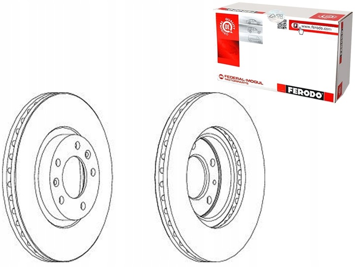 фото №1, Комплект диск тормозных [ferodo]