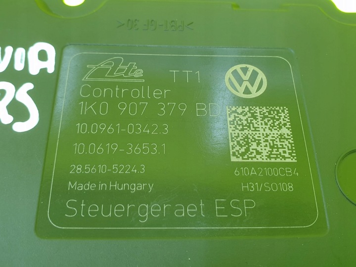 фото №8, Насос abs esp octavia ii superb iii a3 8p golf vi 1k0907379bd 1k0614517cn