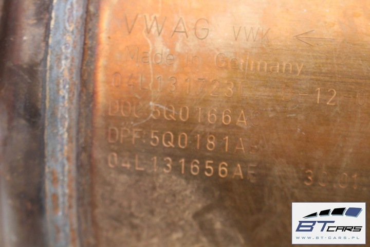 фото №5, Audi vw skoda катализатор 04l131723l фильтр частиц твердых dpf 04l 131 723