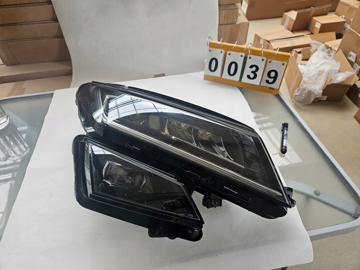 фото №1, Skoda kodiaq фара лампа передняя перед полный led 566941016c