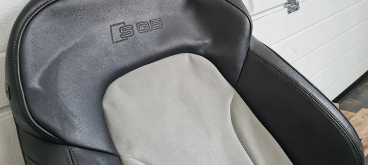 фото №15, Sq5 8r q5 рестайлинг обшивка сиденья кожа perlnappa алькантара правая сиденье