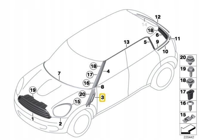 фото №8, Левый поворотник bmw mini countryman paceman оригинальная запчасть 51139812907