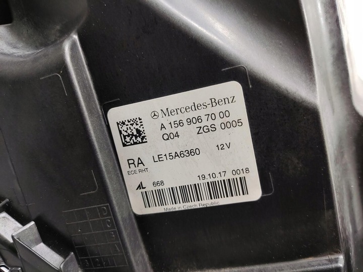 фото №15, Лампа права перед повний led mercedes gla x156 2017-2019 рестайлінг a1569067000