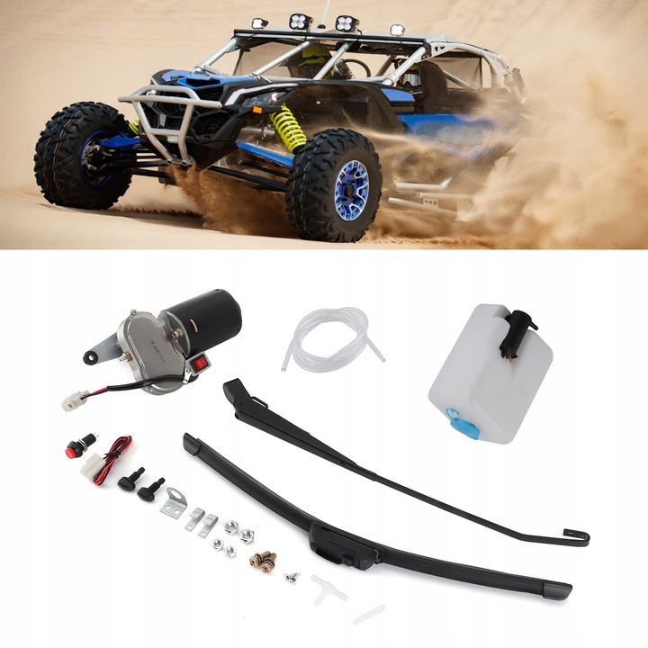 фото №16, Dc 12v 30w набор двигателя дворник i распылитель водяной do utv atv