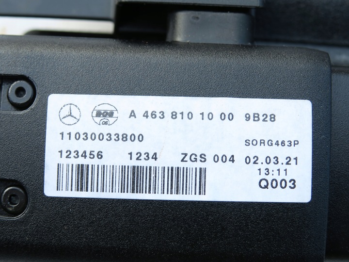 фото №8, Ролета багажника чёрная mercedes g 463 w463 новый модель 18-