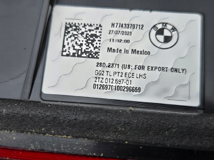 фото №10, Bmw x4 g02 лампи лампа задня задні w кришка багажника оригінал led