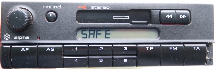 фото №1, Радіо alpha сині підсвітка vw polo 6n2 golf 4 bora passat t4
