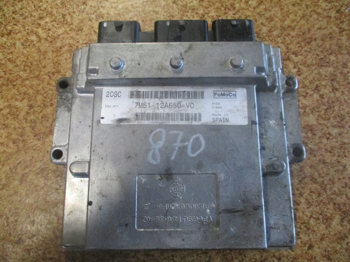 фото №1, Блок управления двигателя focus mk2 c-max 7m5112a650vc