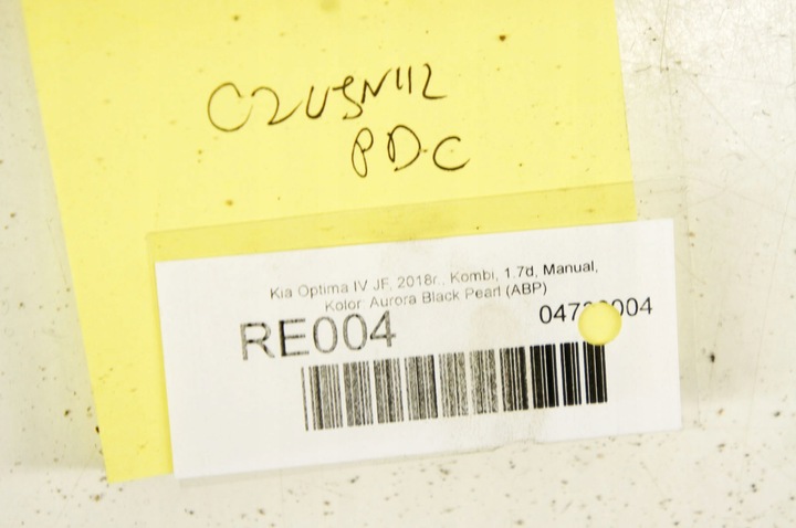 фото №5, Re004 kia optima iv jf датчик pdc парковка 95720-d3000abp