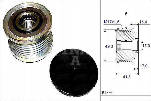 фото №2, Колесо пасове генератора peugeot ina