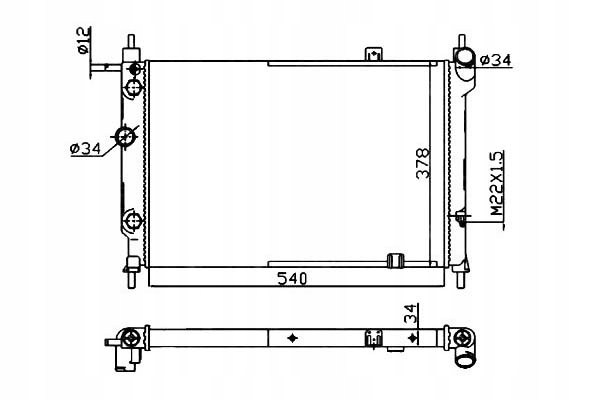 фото №1, Nrf радиаторов opel astra f 1,6 1,8 nrf
